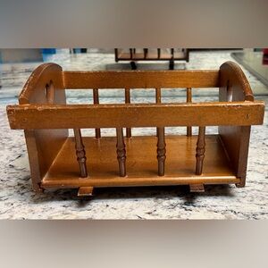 Classic Wooden Doll Cradle